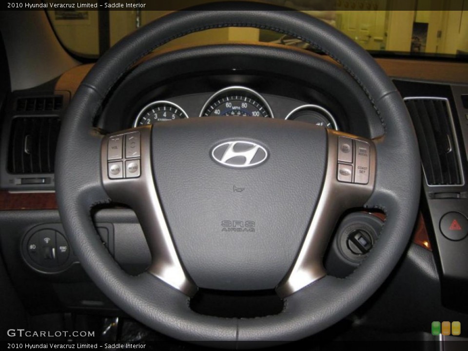 Saddle Interior Steering Wheel for the 2010 Hyundai Veracruz Limited #37426194