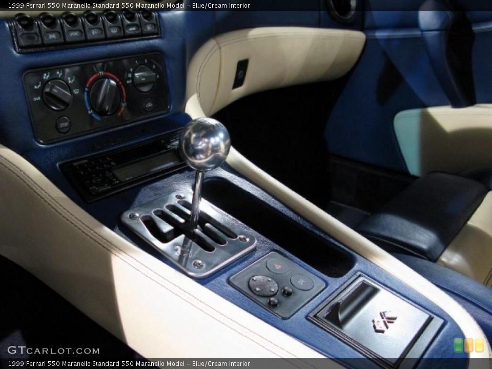 Blue/Cream Interior Transmission for the 1999 Ferrari 550 Maranello  #37429642