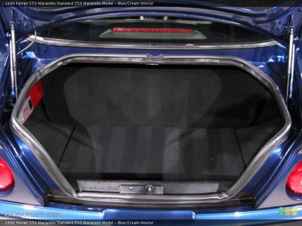 Blue/Cream Interior Trunk for the 1999 Ferrari 550 Maranello  #37429714