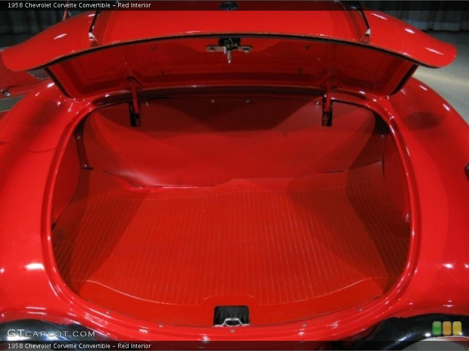 Red Interior Trunk for the 1958 Chevrolet Corvette Convertible #37433342