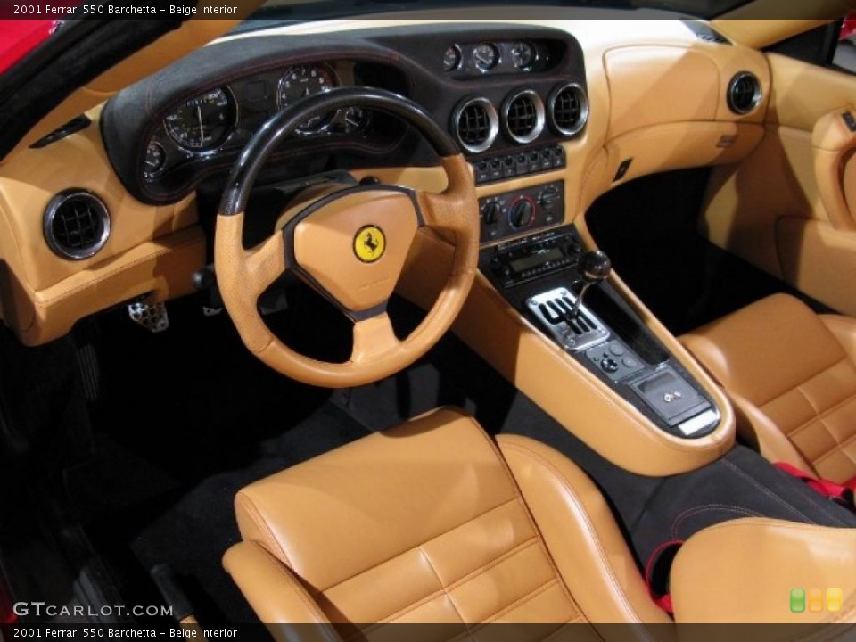 Beige Interior Photo for the 2001 Ferrari 550 Barchetta #37434862