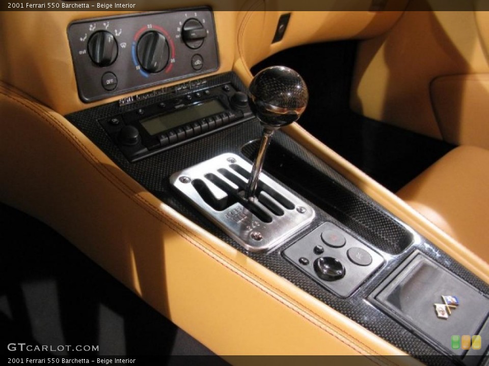 Beige Interior Transmission for the 2001 Ferrari 550 Barchetta #37434926