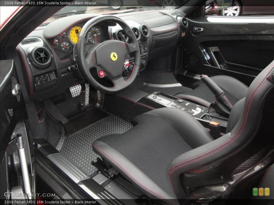 Black Interior Photo for the 2009 Ferrari F430 16M Scuderia Spider #37441158