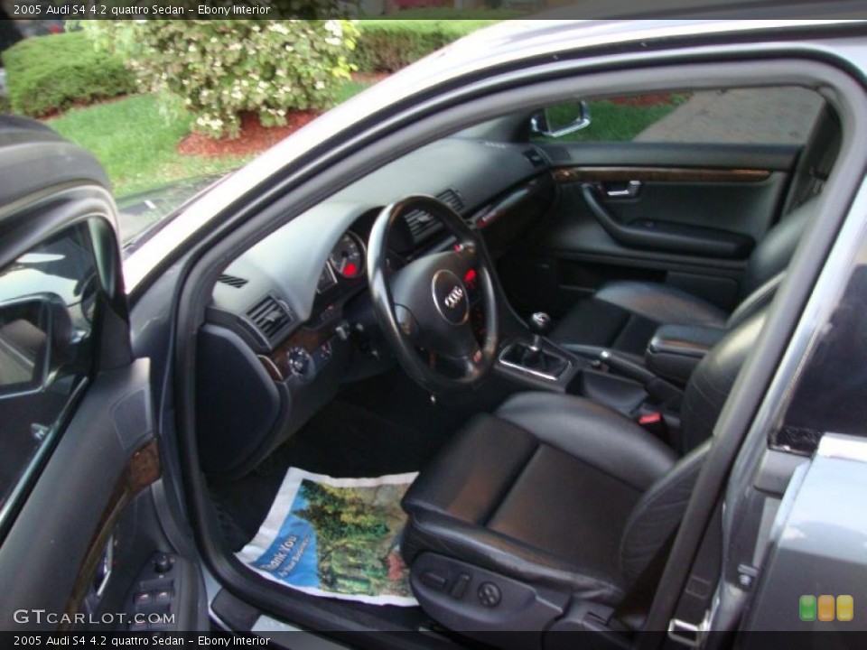 Ebony Interior Photo for the 2005 Audi S4 4.2 quattro Sedan #37441170
