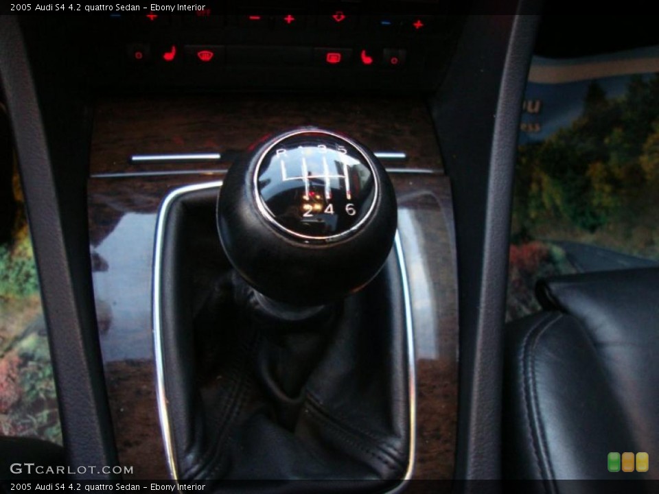 Ebony Interior Transmission for the 2005 Audi S4 4.2 quattro Sedan #37441334
