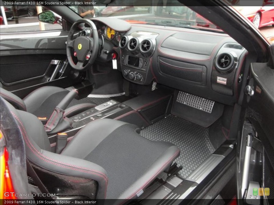 Black Interior Photo for the 2009 Ferrari F430 16M Scuderia Spider #37441342