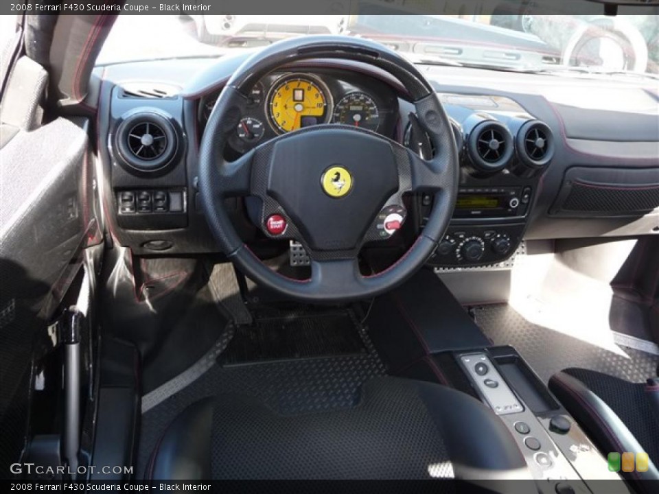 Black Interior Steering Wheel for the 2008 Ferrari F430 Scuderia Coupe #37442362