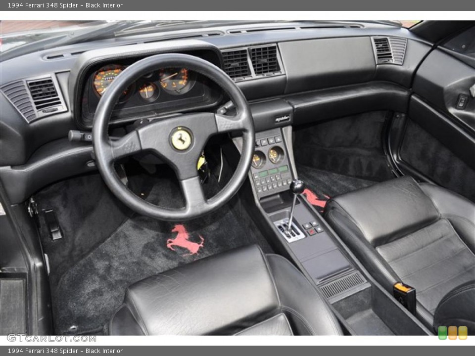 Black Interior Photo for the 1994 Ferrari 348 Spider #37443446