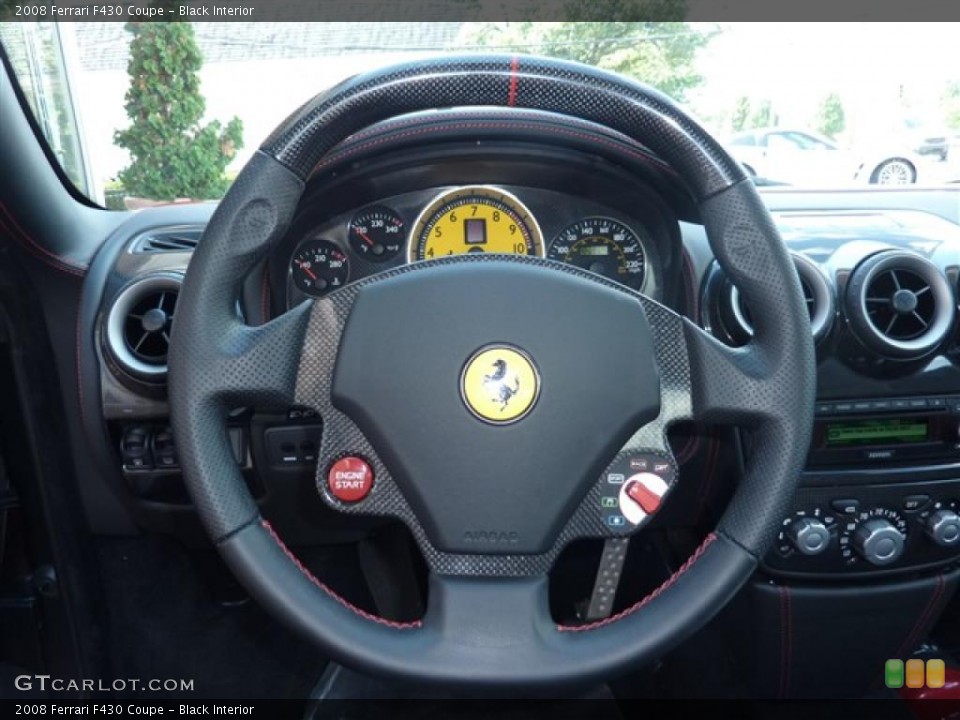 Black Interior Steering Wheel for the 2008 Ferrari F430 Coupe #37445130