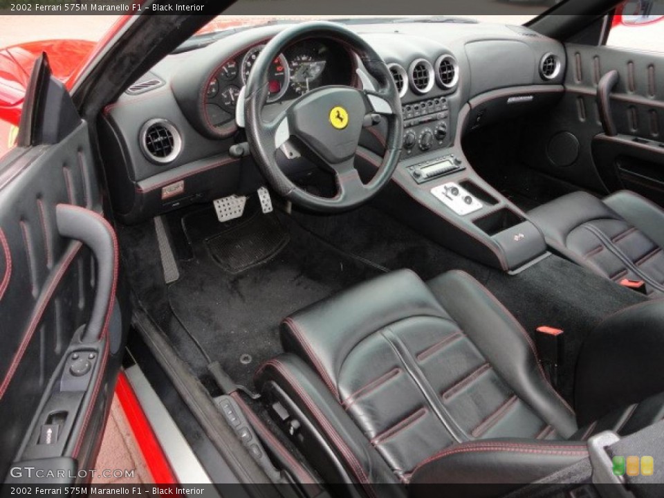 Black Interior Photo for the 2002 Ferrari 575M Maranello F1 #37447722