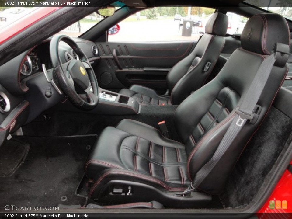 Black Interior Photo for the 2002 Ferrari 575M Maranello F1 #37447734