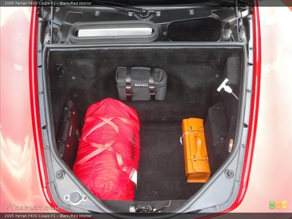 Black/Red Interior Trunk for the 2005 Ferrari F430 Coupe F1 #37449774