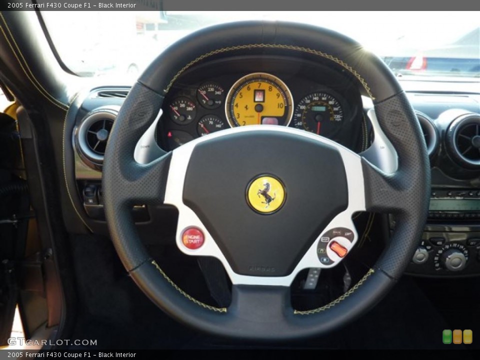 Black Interior Steering Wheel for the 2005 Ferrari F430 Coupe F1 #37451057