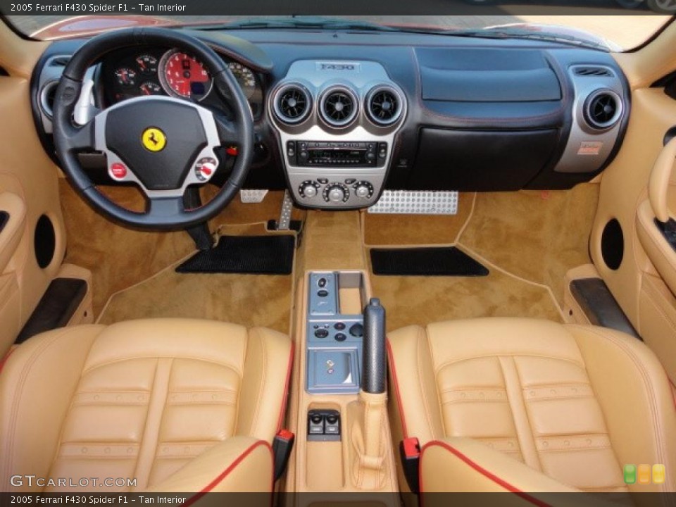Tan 2005 Ferrari F430 Interiors