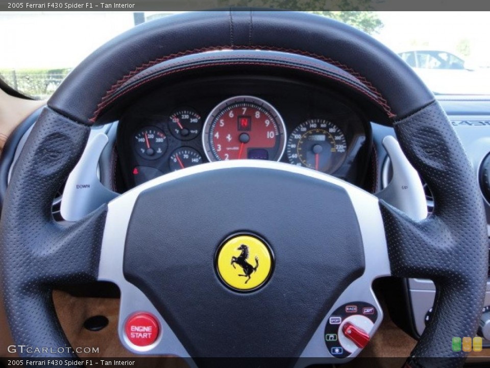 Tan Interior Steering Wheel for the 2005 Ferrari F430 Spider F1 #37452669