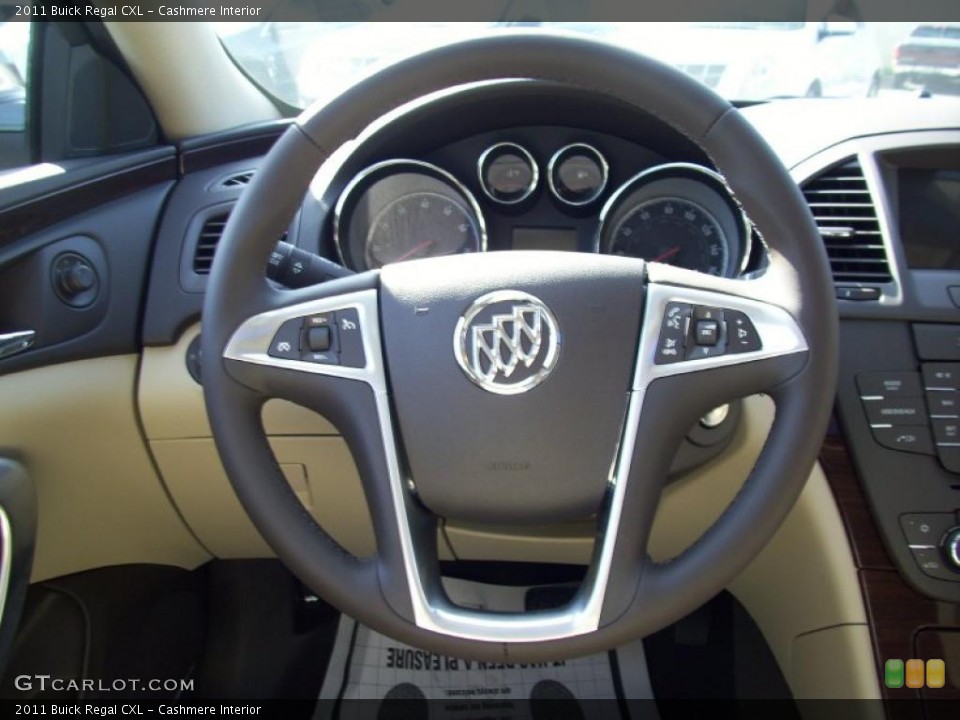 Cashmere Interior Steering Wheel for the 2011 Buick Regal CXL #37458453