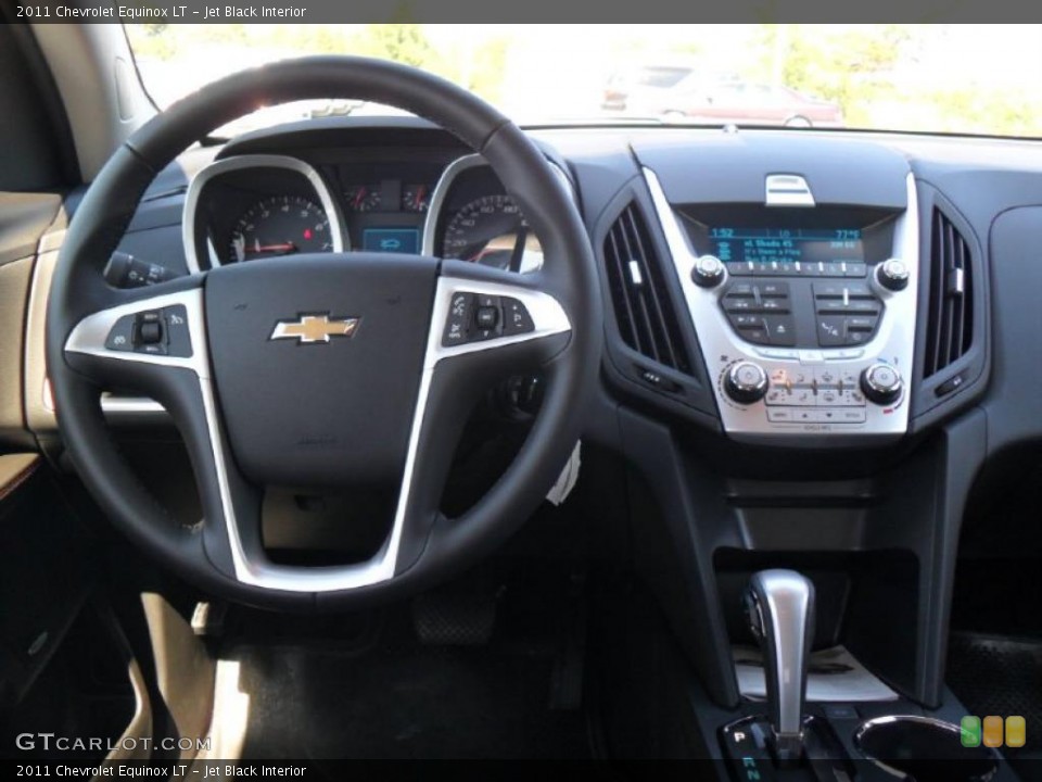 Jet Black Interior Steering Wheel for the 2011 Chevrolet Equinox LT #37458817