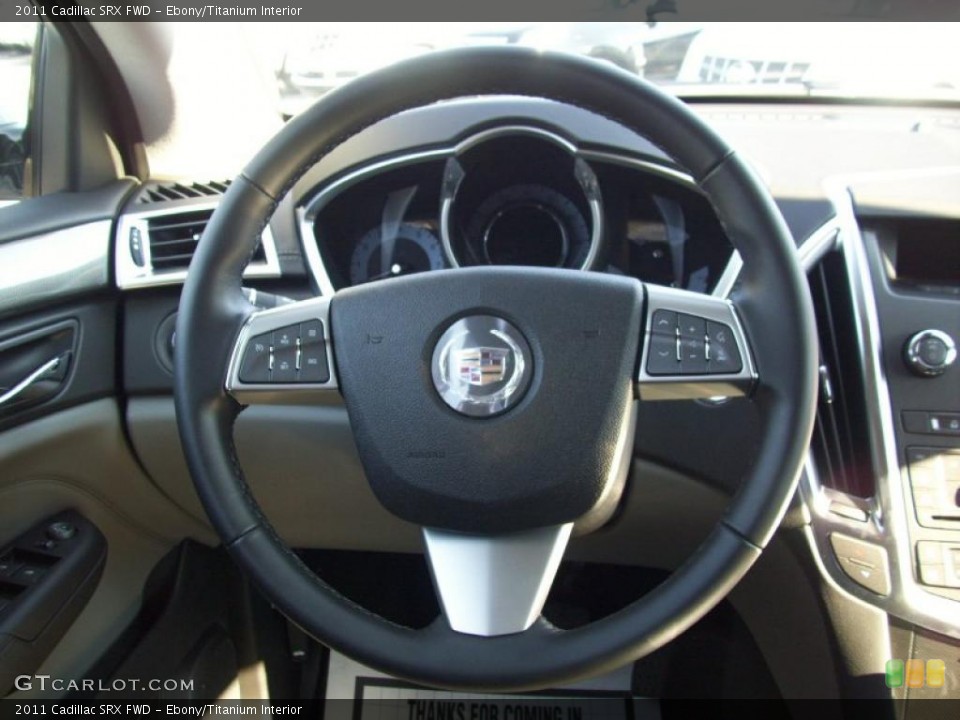 Ebony/Titanium Interior Steering Wheel for the 2011 Cadillac SRX FWD #37460501