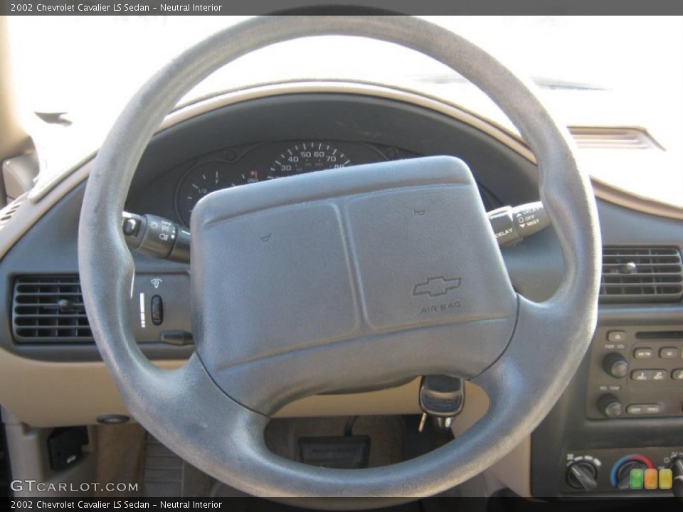 Neutral Interior Steering Wheel for the 2002 Chevrolet Cavalier LS Sedan #37472409