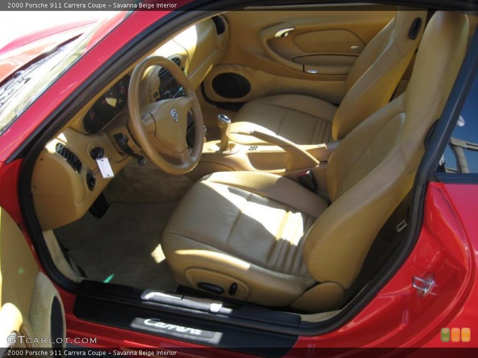 Savanna Beige Interior Photo for the 2000 Porsche 911 Carrera Coupe #37499492