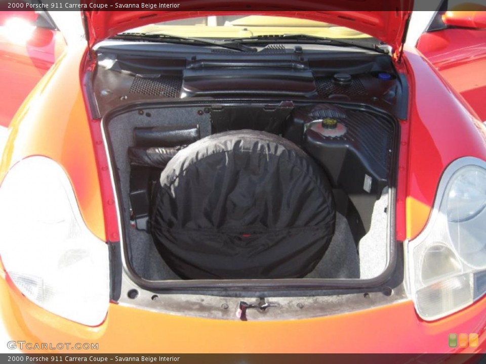 Savanna Beige Interior Trunk for the 2000 Porsche 911 Carrera Coupe #37499628