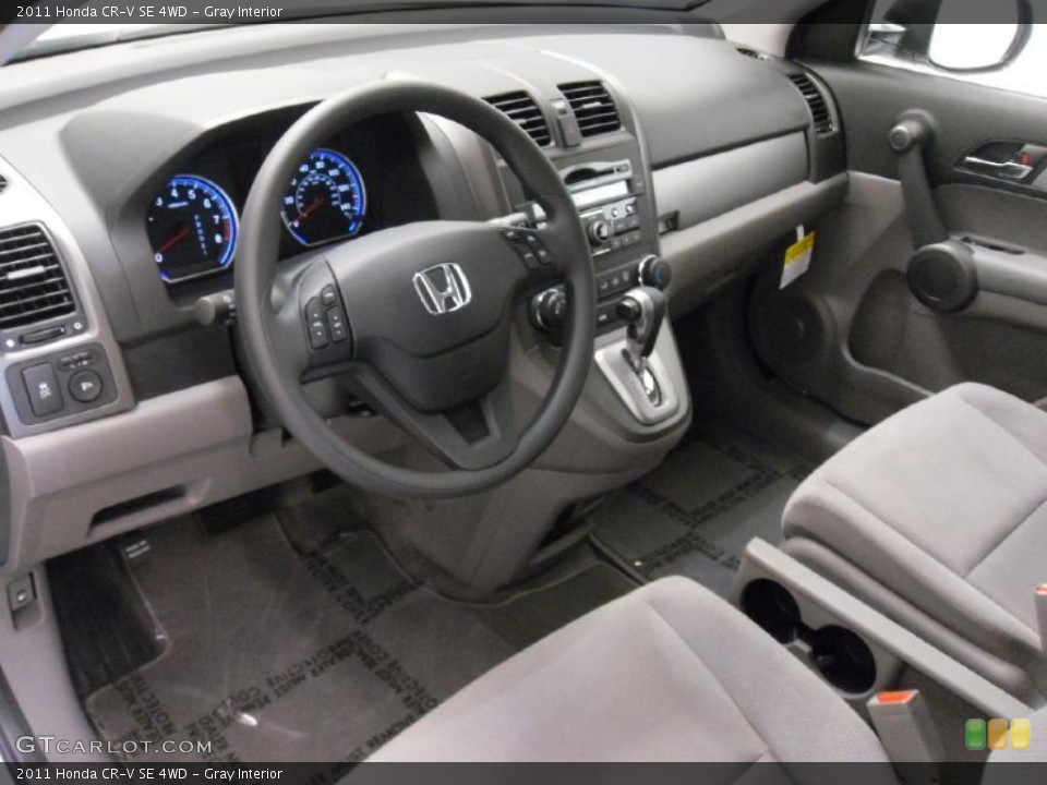Gray Interior Photo for the 2011 Honda CR-V SE 4WD #37533768