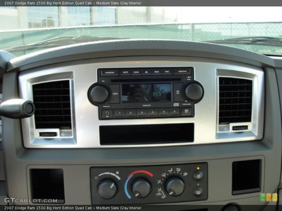 Medium Slate Gray Interior Controls for the 2007 Dodge Ram 1500 Big Horn Edition Quad Cab #37576766
