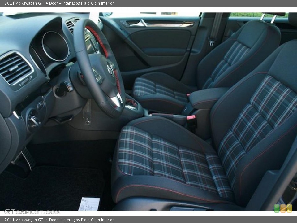 Interlagos Plaid Cloth Interior Photo for the 2011 Volkswagen GTI 4 Door #37635976
