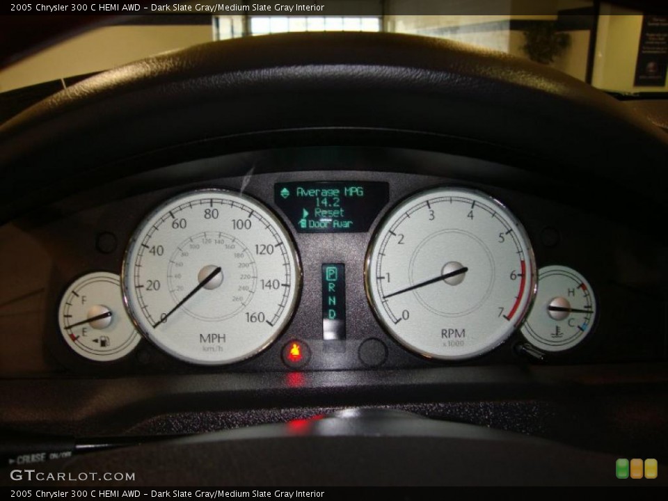 Dark Slate Gray/Medium Slate Gray Interior Gauges for the 2005 Chrysler 300 C HEMI AWD #37640654