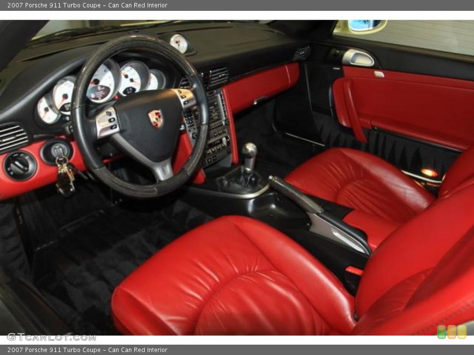 Can Can Red Interior Photo for the 2007 Porsche 911 Turbo Coupe #37656778
