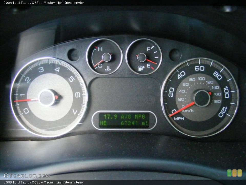 Medium Light Stone Interior Gauges for the 2009 Ford Taurus X SEL #37658122