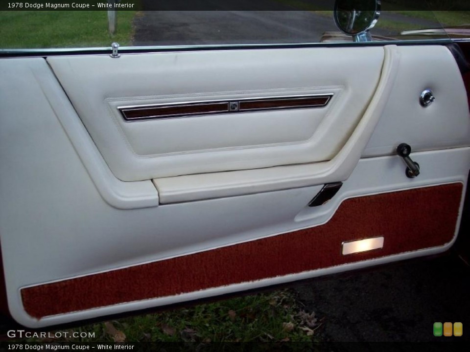 White Interior Door Panel for the 1978 Dodge Magnum Coupe #37666462