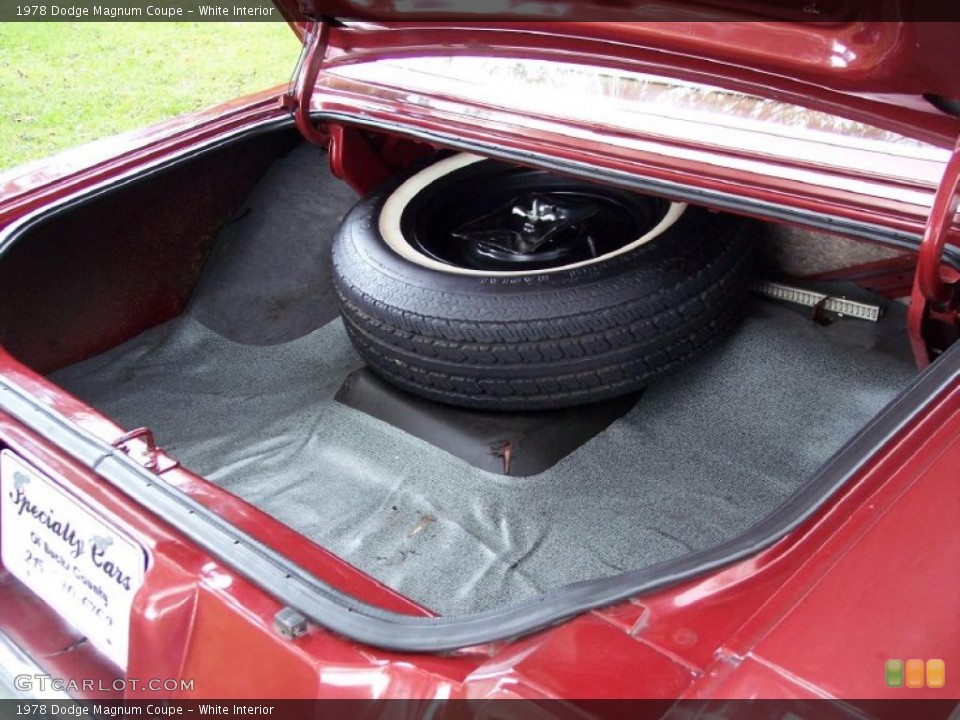 White Interior Trunk for the 1978 Dodge Magnum Coupe #37666798