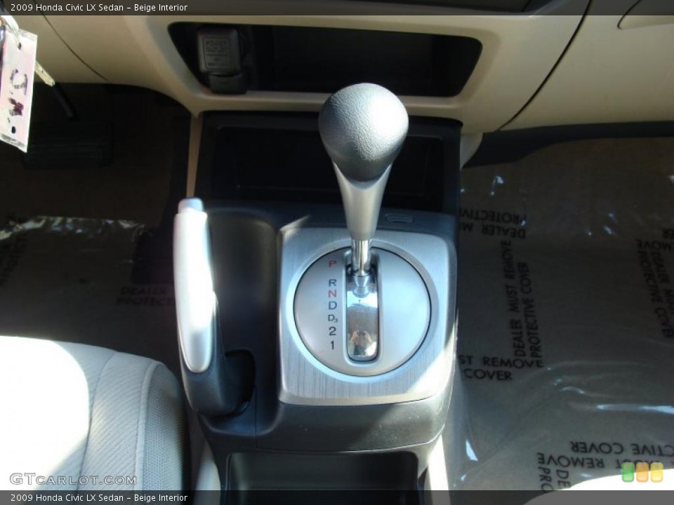 Beige Interior Transmission for the 2009 Honda Civic LX Sedan #37737758