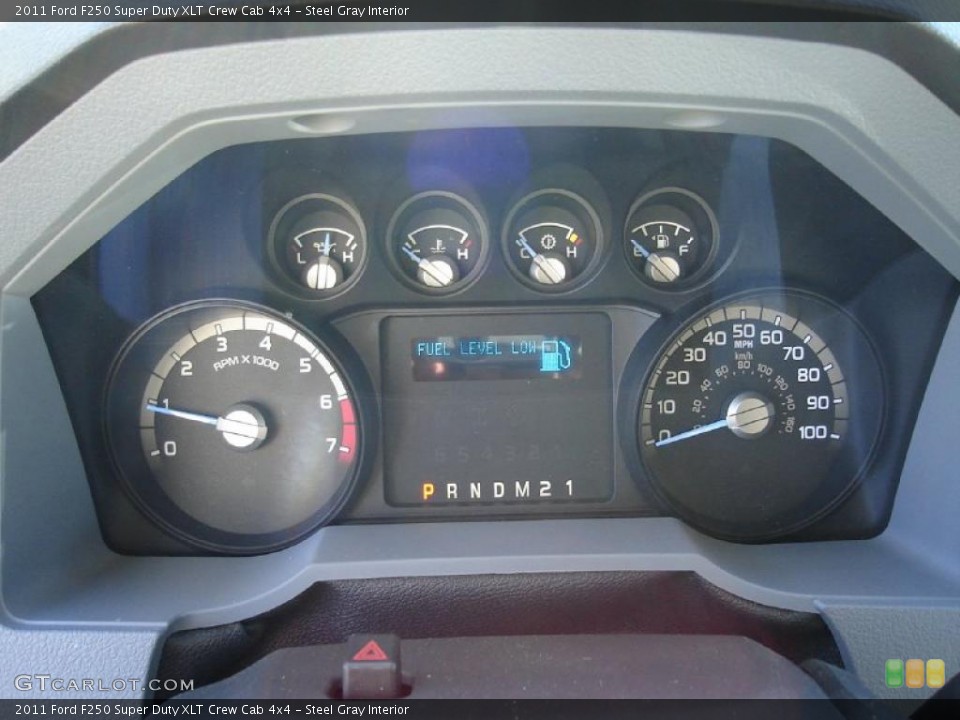 Steel Gray Interior Gauges for the 2011 Ford F250 Super Duty XLT Crew Cab 4x4 #37769090