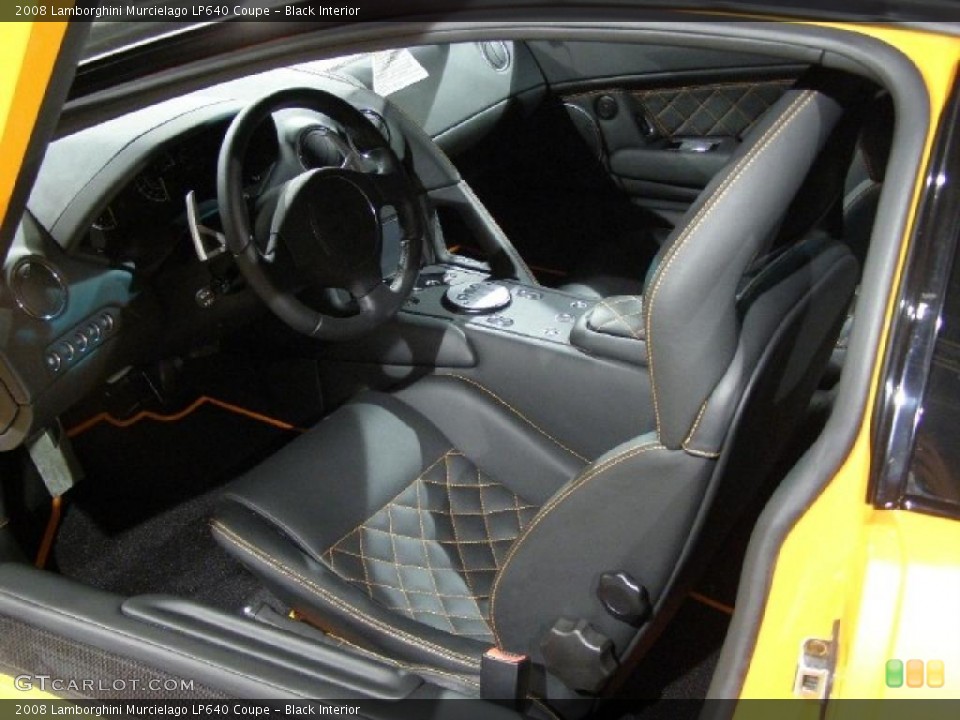 Black Interior Photo for the 2008 Lamborghini Murcielago LP640 Coupe #37782608