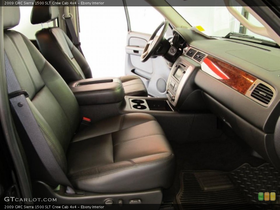 Ebony Interior Photo for the 2009 GMC Sierra 1500 SLT Crew Cab 4x4 #37788554