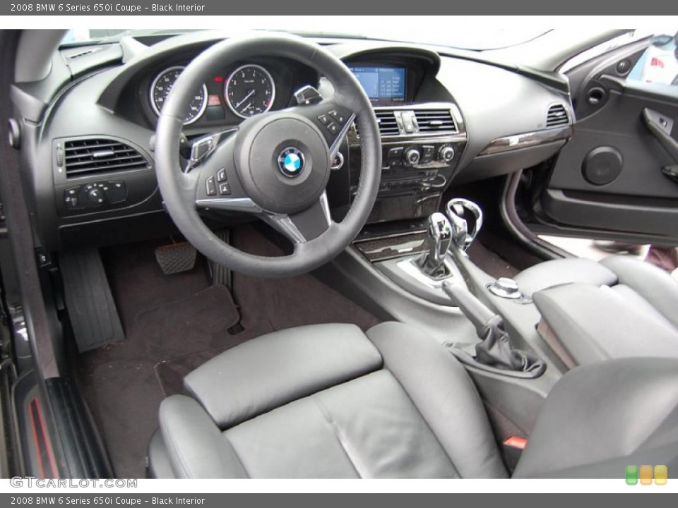 Black Interior Photo for the 2008 BMW 6 Series 650i Coupe #37791312