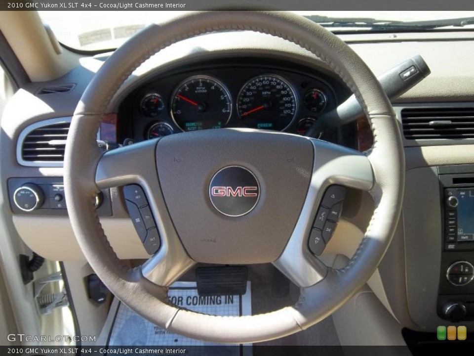 Cocoa/Light Cashmere Interior Steering Wheel for the 2010 GMC Yukon XL SLT 4x4 #37792140