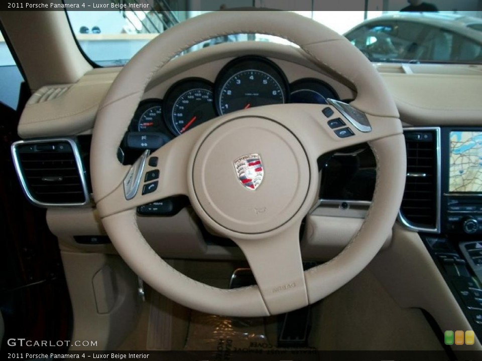 Luxor Beige Interior Steering Wheel for the 2011 Porsche Panamera 4 #37796984