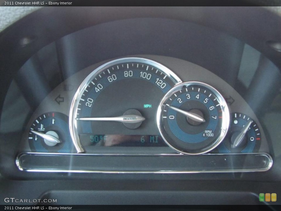 Ebony Interior Gauges for the 2011 Chevrolet HHR LS #37797020