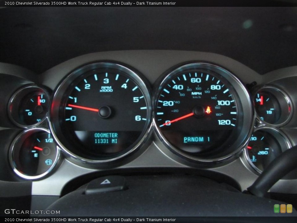 Dark Titanium Interior Gauges for the 2010 Chevrolet Silverado 3500HD Work Truck Regular Cab 4x4 Dually #37797700