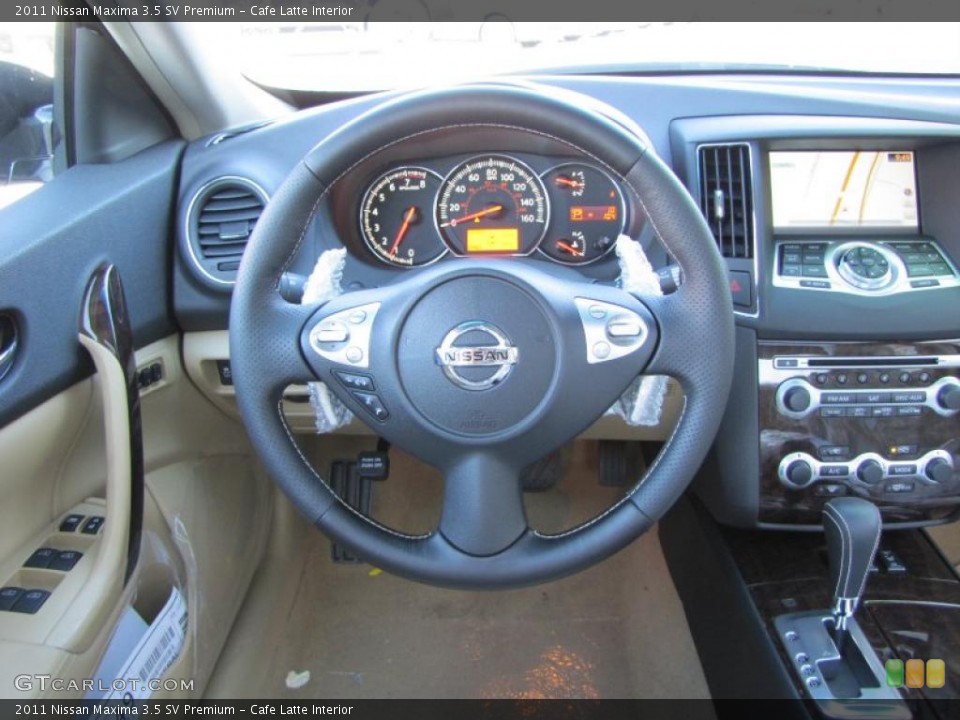 Cafe Latte Interior Steering Wheel for the 2011 Nissan Maxima 3.5 SV Premium #37798448