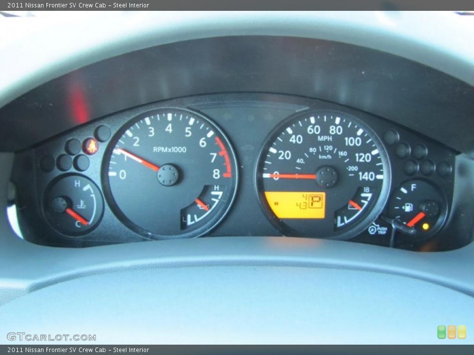 Steel Interior Gauges for the 2011 Nissan Frontier SV Crew Cab #37800404