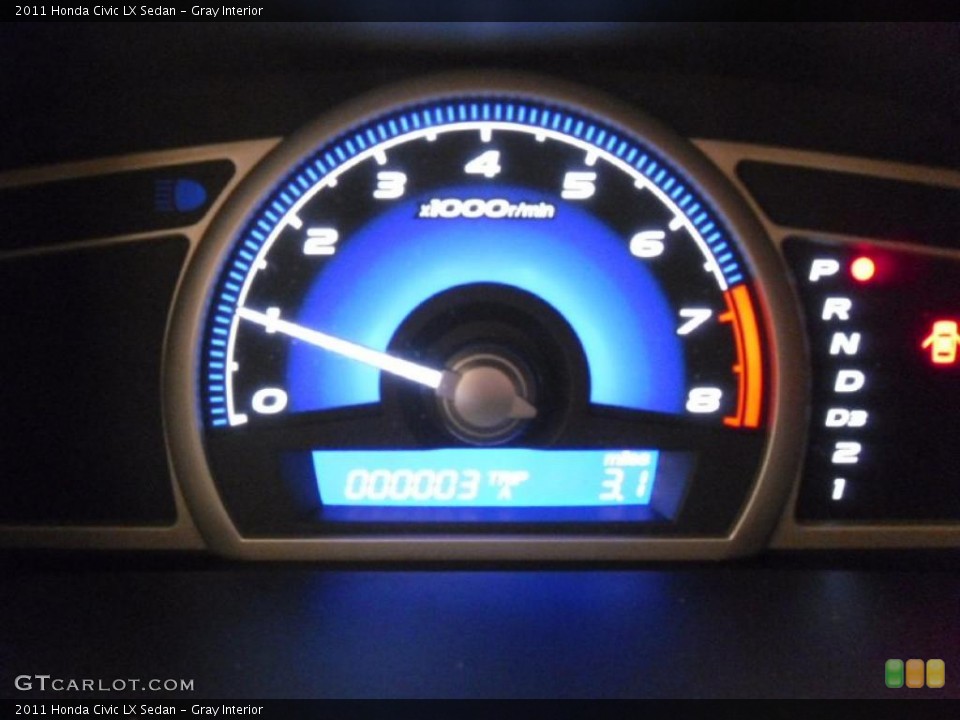 Gray Interior Gauges for the 2011 Honda Civic LX Sedan #37805136