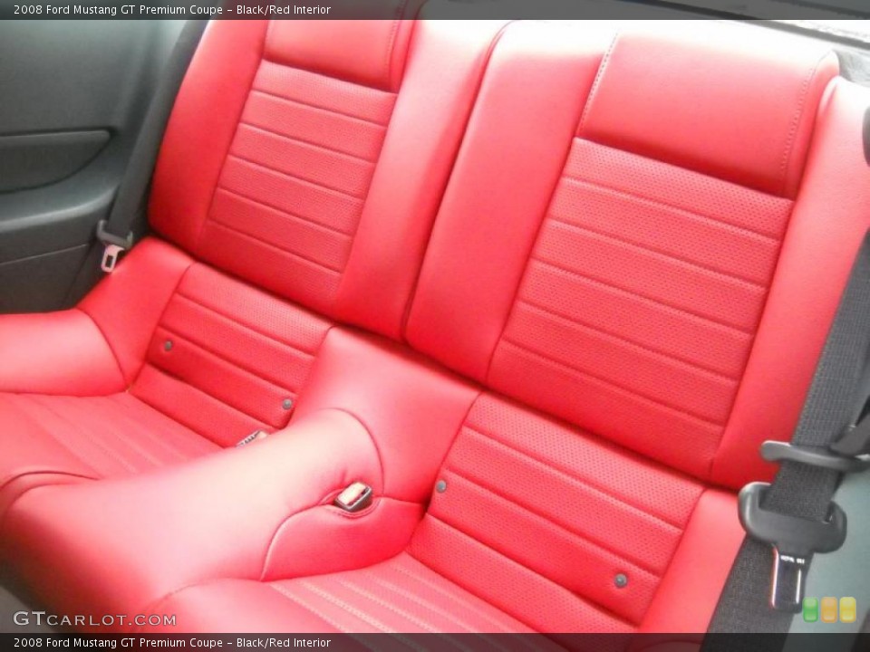 Black/Red Interior Photo for the 2008 Ford Mustang GT Premium Coupe #37809064