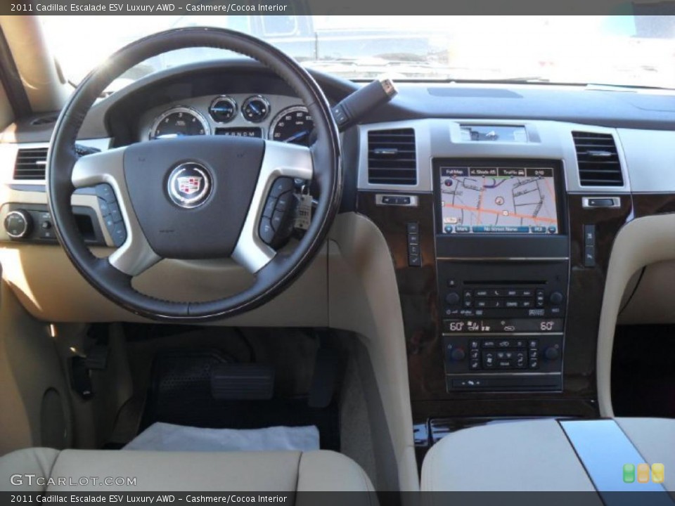 Cashmere/Cocoa Interior Photo for the 2011 Cadillac Escalade ESV Luxury AWD #37812113