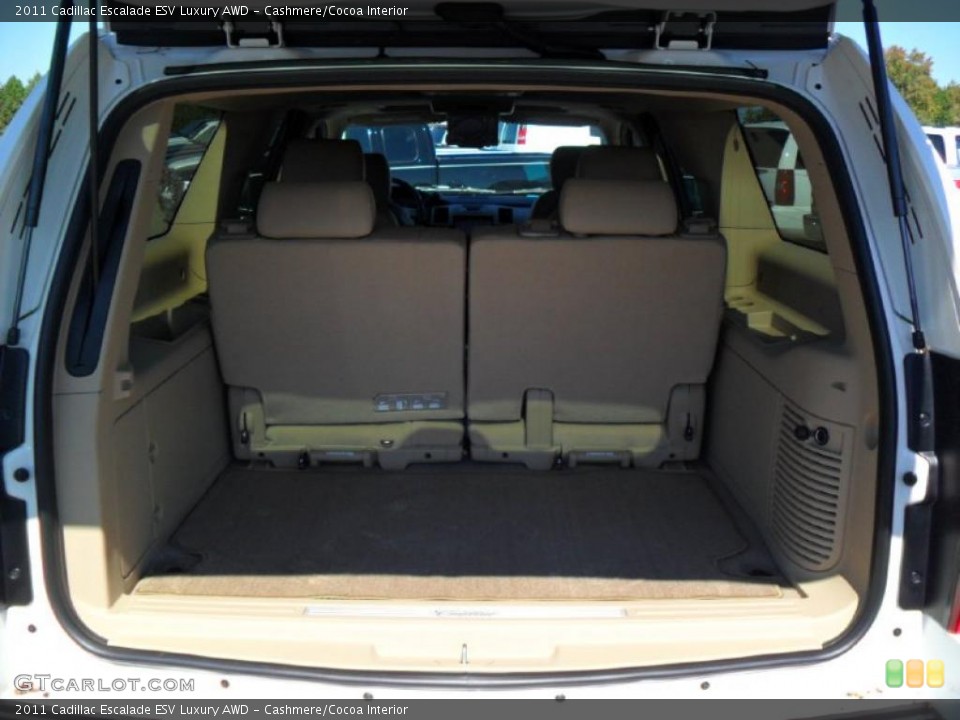 Cashmere/Cocoa Interior Trunk for the 2011 Cadillac Escalade ESV Luxury AWD #37812148
