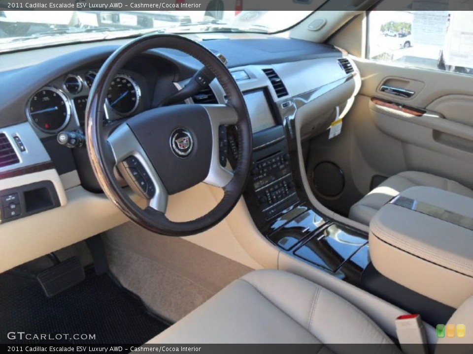 Cashmere/Cocoa Interior Photo for the 2011 Cadillac Escalade ESV Luxury AWD #37812244