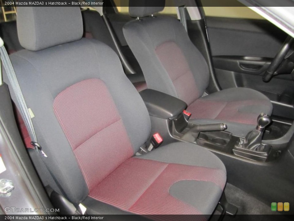 Black/Red Interior Photo for the 2004 Mazda MAZDA3 s Hatchback #37813604